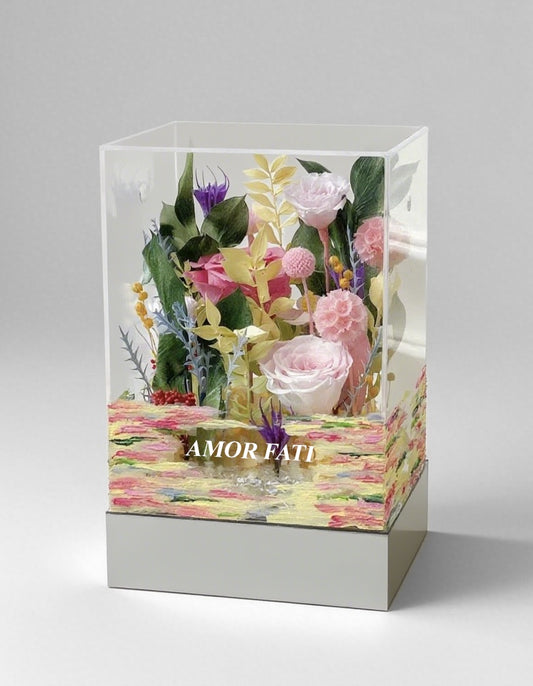 "Botanical Pondside" Preserved Flower Gift|Hand-Painted Series