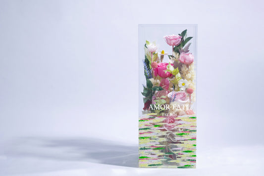 "Botanical Pondside" Preserved Flower Gift|Hand-Painted Series