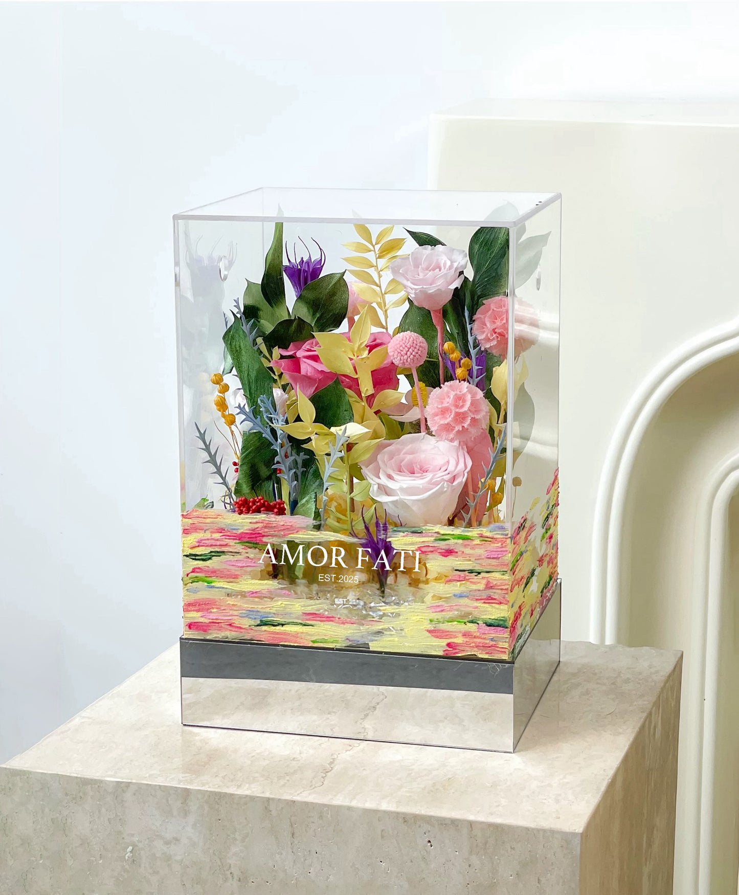 "Botanical Pondside" Preserved Flower Gift｜Hand-Painted Series