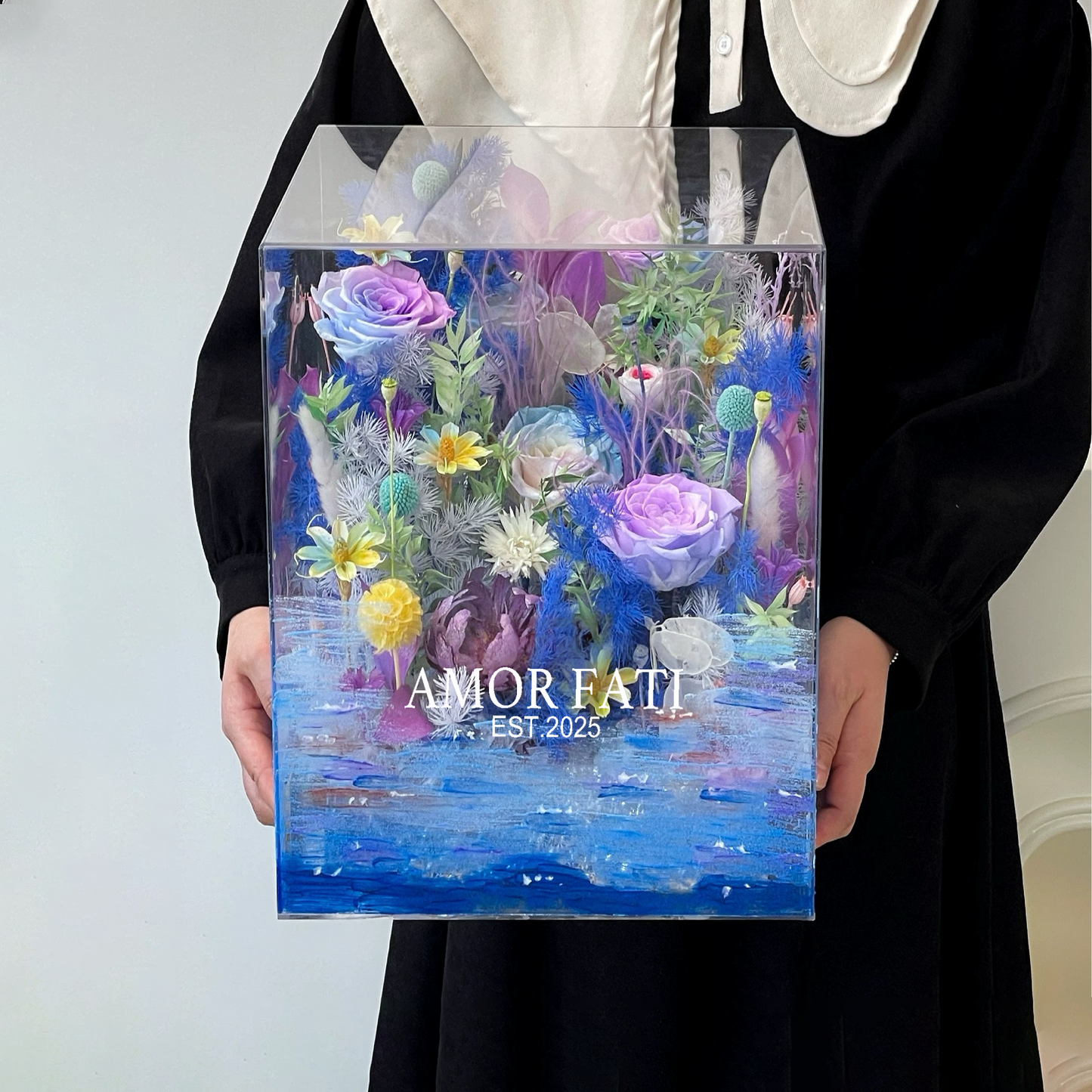 "Nymphéas"Preserved Flower Gift｜Hand-Painted Series"