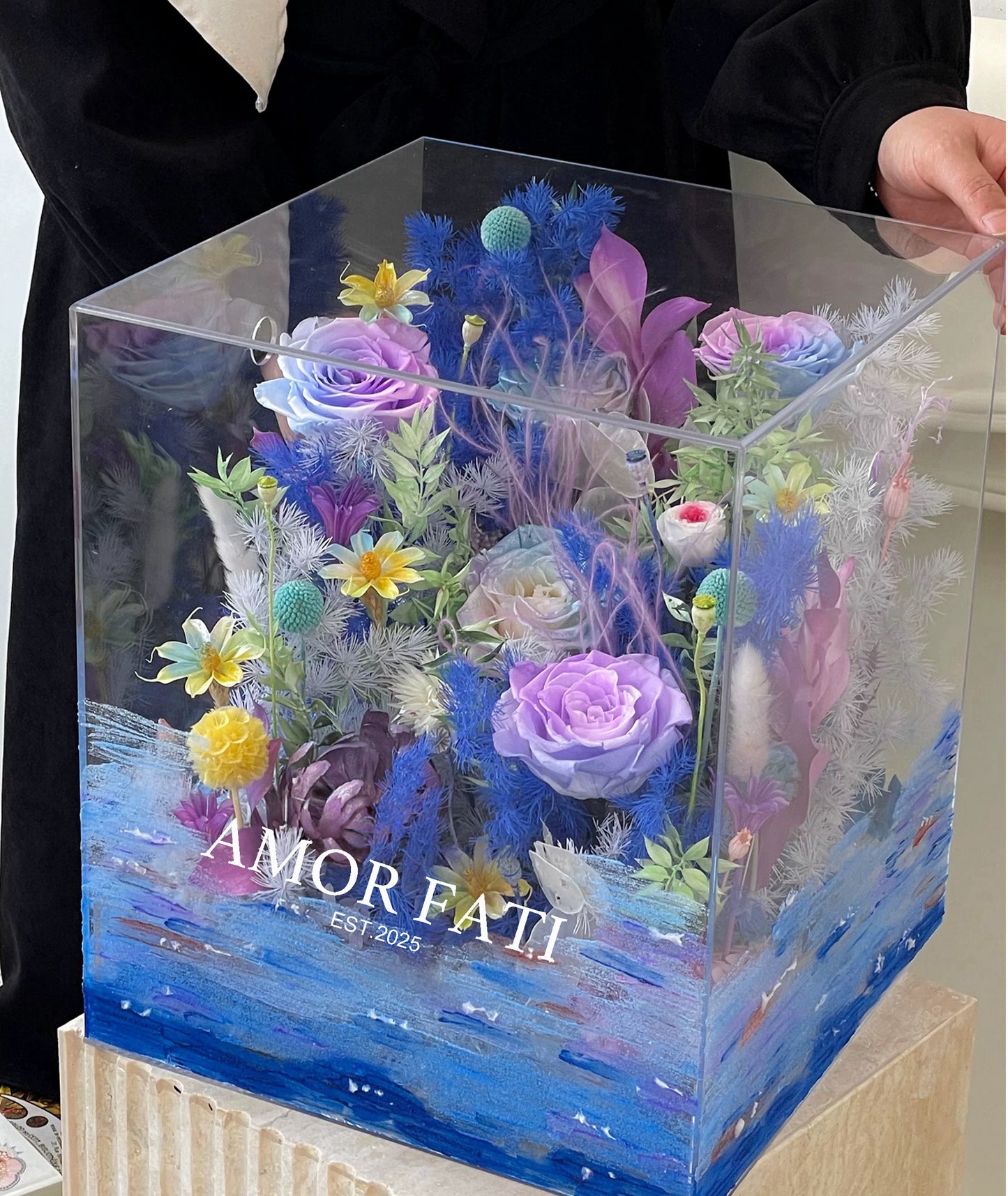 "Nymphéas"Preserved Flower Gift｜Hand-Painted Series"