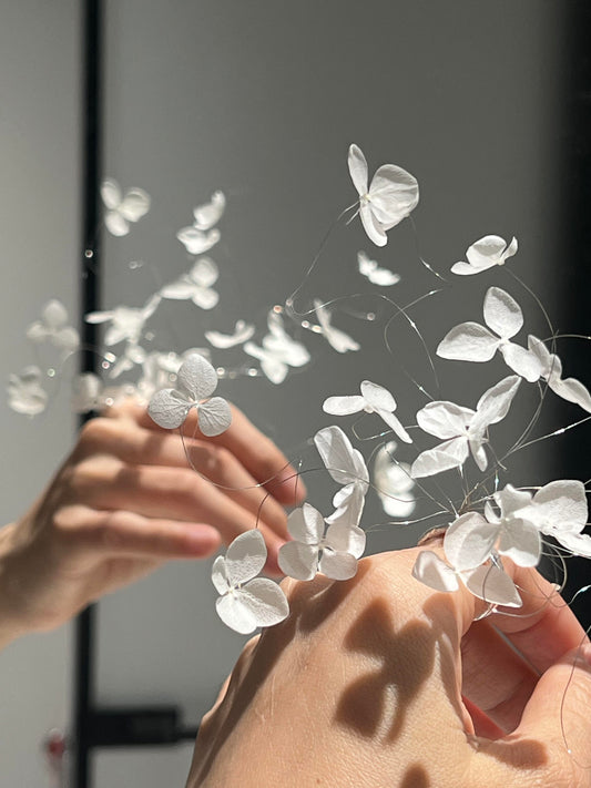 Preserve Flower Jewelry| Hydrangea Bloom Rings