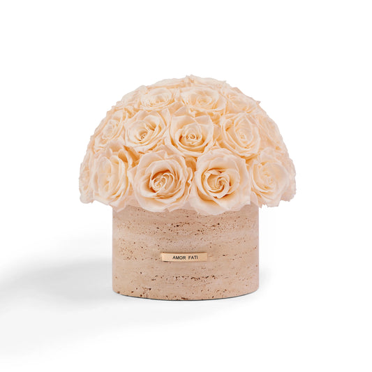 Natural Travertine Eternal Flower Home Decor