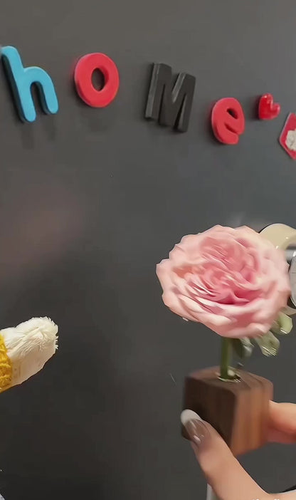 Walnut Magnetic Bud Vase Set